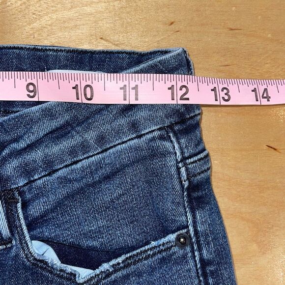 Frame Denim Womens Le Mini Bootcut Jethro Whiskered Raw Hem Jeans Blue Size 25 - Picture 7 of 9